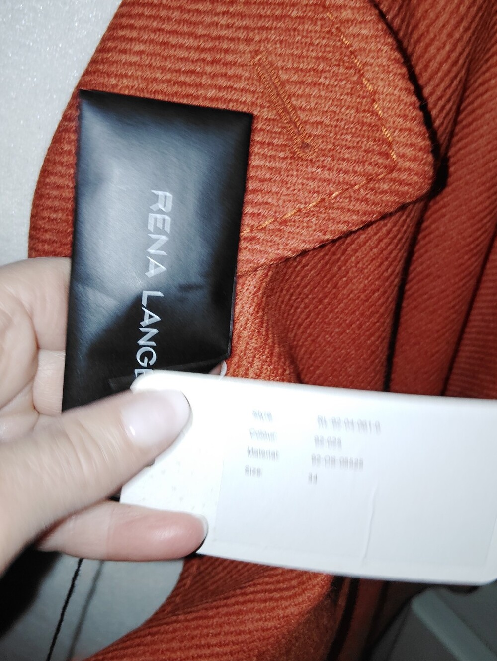 $2795 NWT Rena Lange Jacket Vest Orange Sz 34 Fits 6 Or Small Wool Cashmere - Picture 8 of 11